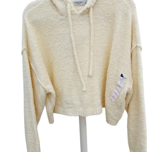 NWOT Arizona Crop Teddy Hoodie - Picture 2 of 5